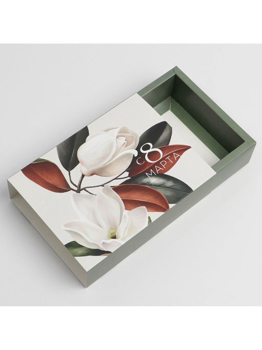 Цена за 5 шт. Коробка кондитерская, упаковка, «8 марта», 20×15×5 см