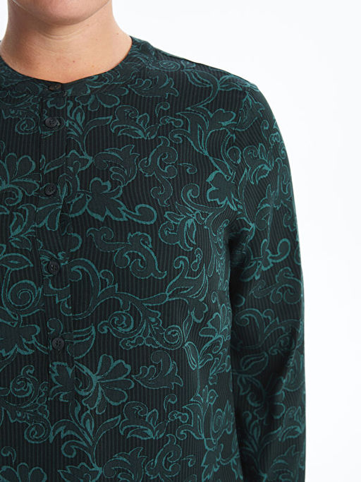 Hakim Yaka Desenli Kad?n Bluz