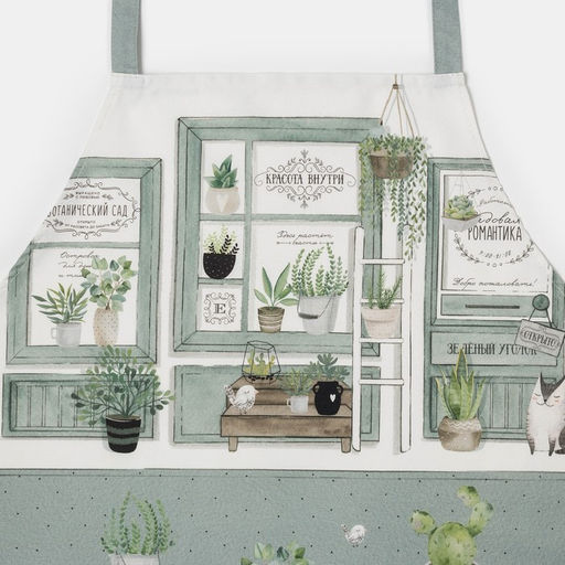 Фартук кухонный Этель «Романтика» 70×60 см, 100% хлопок, саржа 190 г/м²