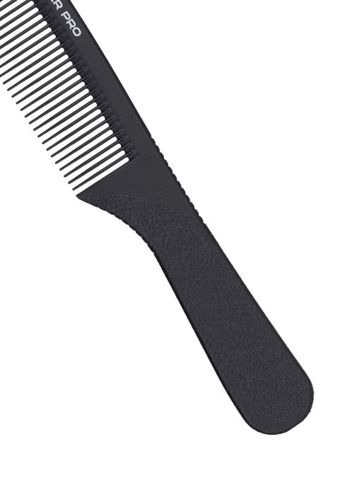 Kristaller Профессиональный гребень для волос с ручкой 06418, карбон, черный, 19,5 см  фото 4