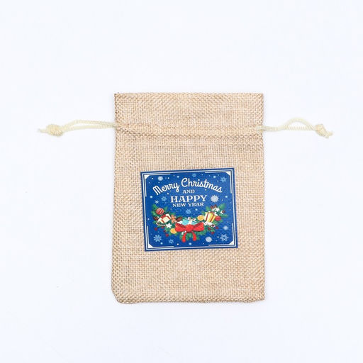 Цена за 5 шт. Мешок подарочный с термонаклейкой, 10 х 14 см - UPAK LAND фото 2