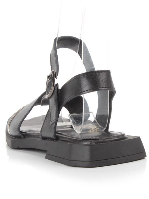 08-PEY183-3 BLACK Босоножки женские (натуральная кожа)