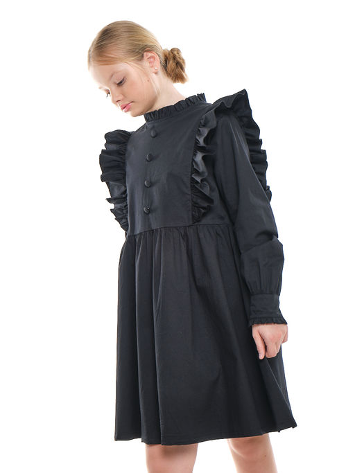Платье черное нарядное для девочки 33-24251 черный - Mini maxi фото 26