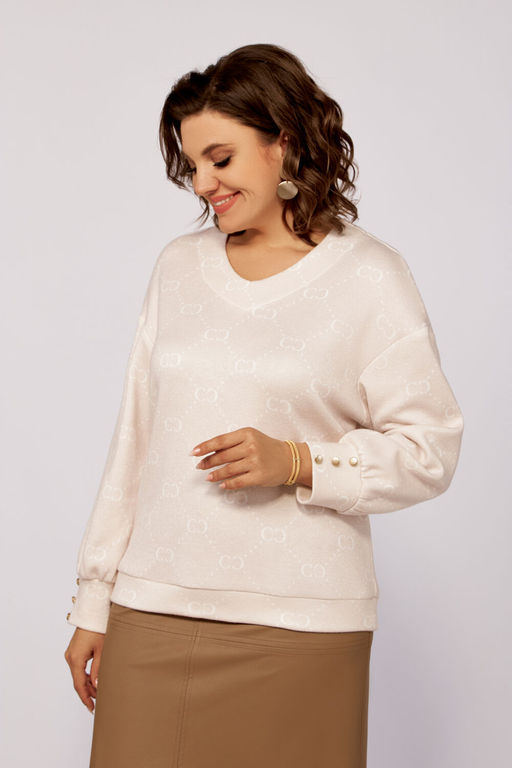 Блуза Swallow 803.2 черный+серебряный узор фото 121