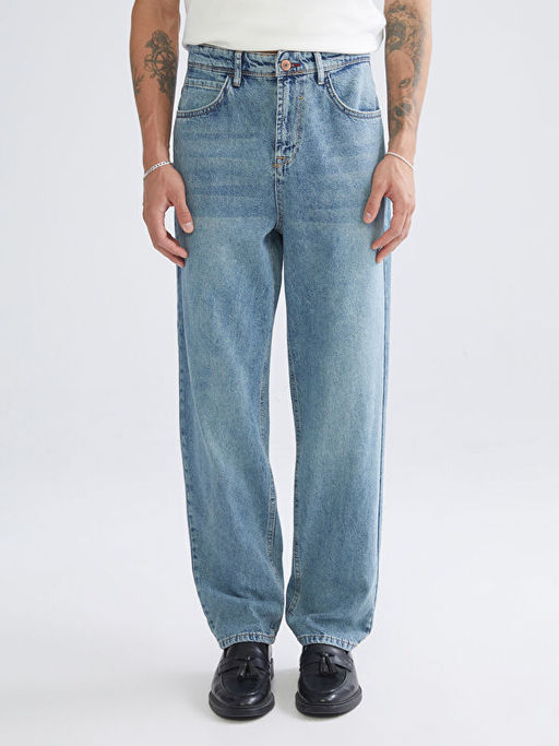 Baggy Fit Erkek Jean Pantolon