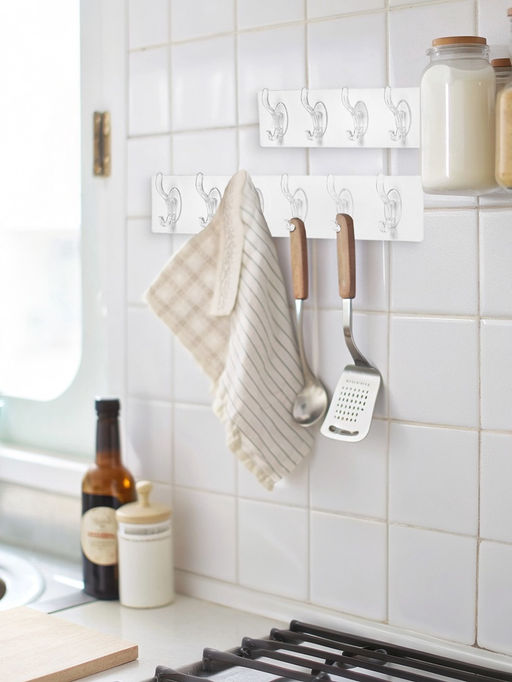 Крючки настенные самоклеящиеся, 6 крючков на общей гибкой прозрачной основе, набор 2 шт. - Simaland фото 3