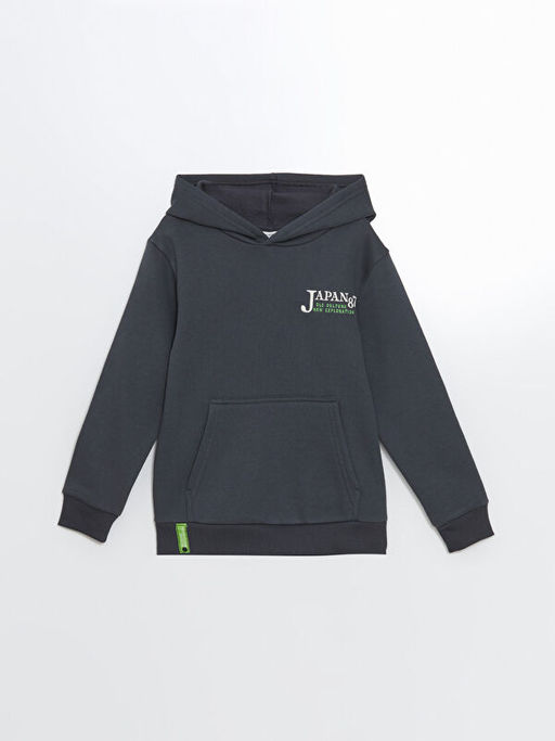 Kap??onlu Erkek ?ocuk Kal?n Sweatshirt