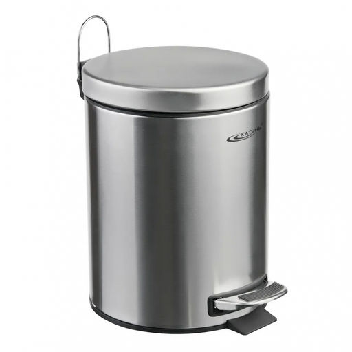 Контейнер д/мусора 12,0л. круг с педалью нерж., без доводчика арт. КТ-88-12С-БД Катунь
