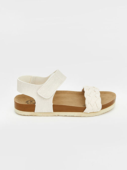 ?rg? Detayl? K?z ?ocuk Sandalet