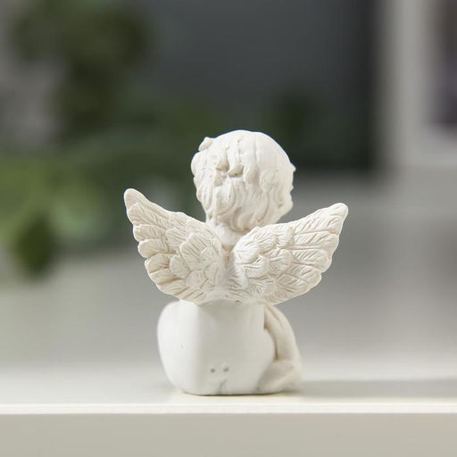 Цена за 2 шт. Фигурка полистоун «Ангелок отдыхающий», 3.8×2.6×3 см, МИКС
