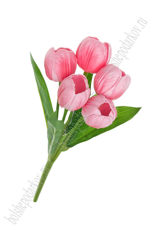 Букет цветов 27 см "Тюльпаны" (SF-7871) розовый