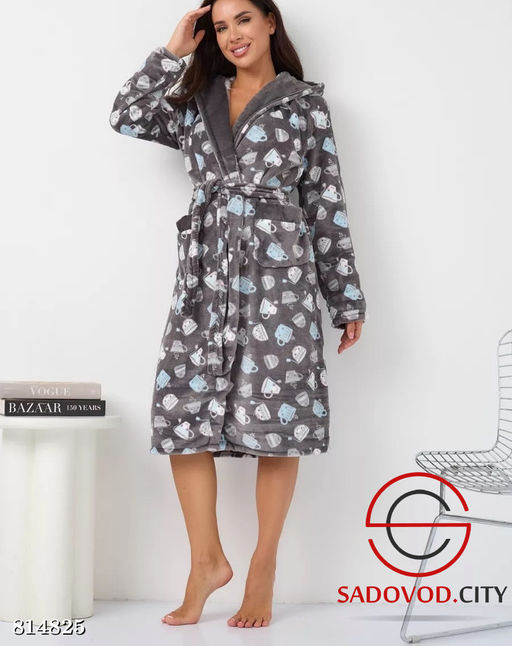 Халат женский с рисунком