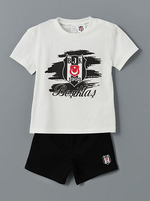 Be?ikta? Bask?l? Erkek Bebek ?ortlu Tak?m