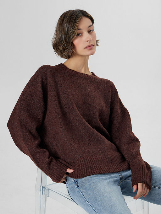 Джемпер женский коричневый - Mark formelle фото 7