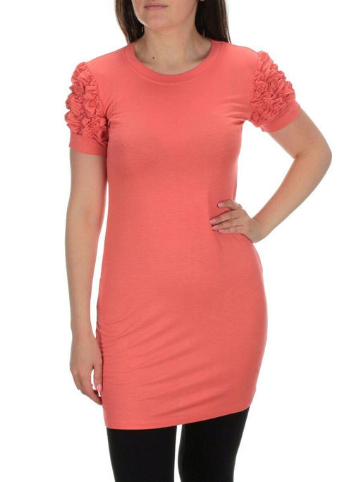 17251 CORAL Туника женская (92% вискоза, 8% эластан)