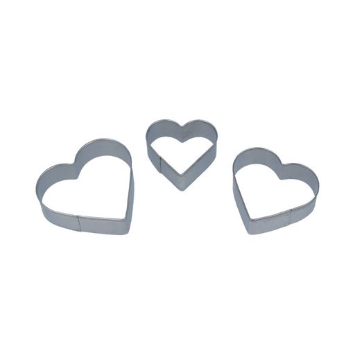 S-CHIEF SHF-0035 Вырубка нержавеющая сталь 3 шт №01 сердце (металл)