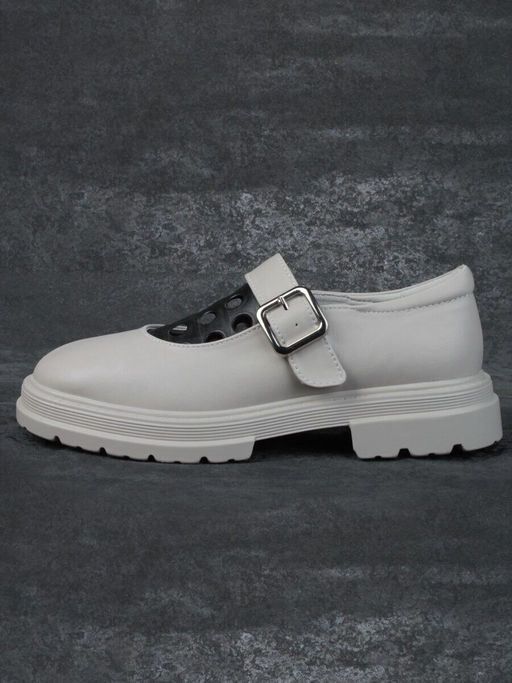 06-PDE38-2 GRAY Туфли женские (натуральная кожа)