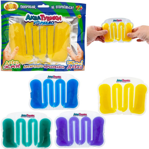 Акватубики "Торнадо" антистресс переливайка, в асс. 4 цвета арт.Т25789