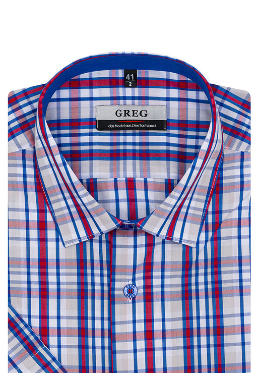 Сорочка мужская короткий рукав GREG 265/209/1924/Z/1  фото 2