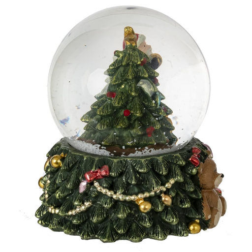 Фигурка декор в стекл шаре "Дед Мороз" (подсвет, 3хLR44), D 6.5 см, L7,5 W7,5 H8,5 см