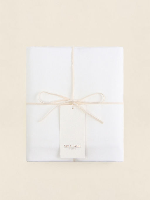 Простыня на резинке 3-спальная SL Home Natural color, 90200+30 см, сатин - Sima-land home фото 4