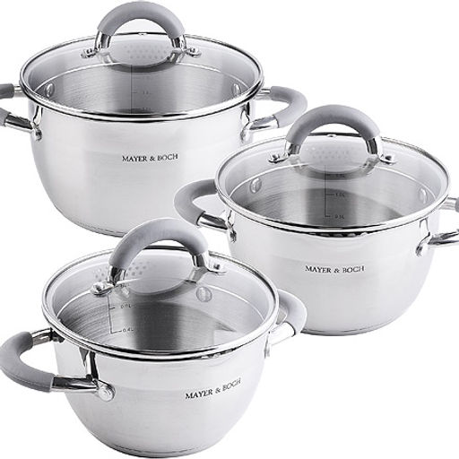 30995 Набор посуды 6пр 1,8+2,5+3,7 л MB (х4)