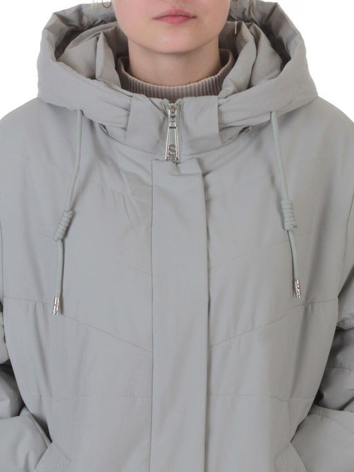 B-552 LT. GREY Куртка демисезонная женская (100 гр. холлофайбер) - Fashion фото 4