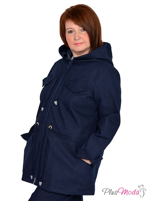 Парка с капюшоном Модель №924 размеры 44-84 - Plusmoda фото 4