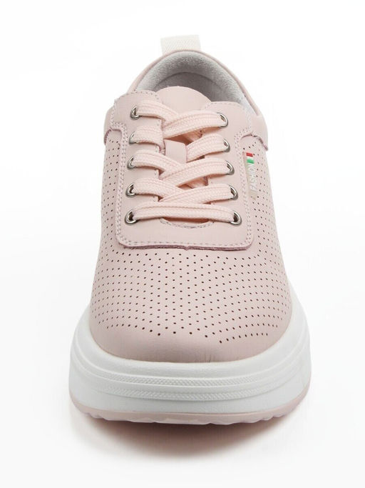 03-YH324-4 PINK Полуботинки летние женские (натуральная кожа)