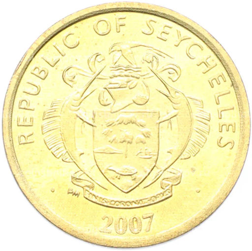 Монета 5 центов 2007 года Сейшелы