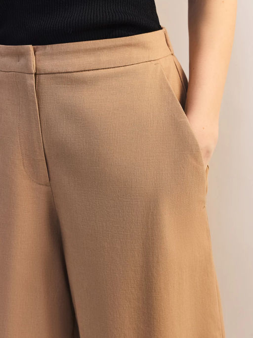 Шорты из вискозы и хлопка с отворотами ZR2605012116-63 / Zarina