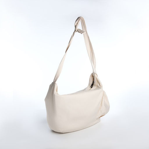 Сумка-молодёжная на молнии, цвет бежевый - Simaland фото 2