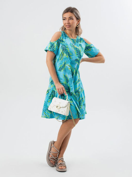 Платье женское, модель 175, трикотаж (44 размер, Флора)