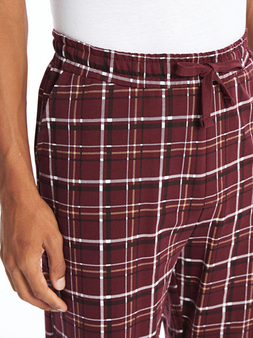 Standart Kal?p Ekose Erkek Pijama Alt ?ort