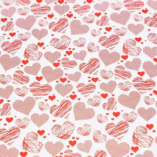 Цена за 10 шт. Бумага упаковочная глянцевая LOVE,двусторонняя, 70 х 100 см - UPAK LAND фото 5