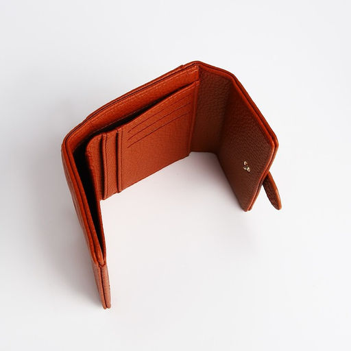 Кошелёк на кнопке, цвет рыжий - Simaland фото 4