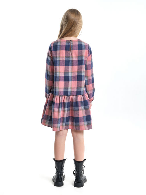 Платье для девочки нарядное детская одежда выпускной UD 7861 бежевая клетка - Mini maxi фото 7