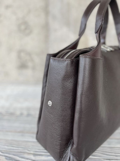 Женская кожаная сумка тоут 3120 Кофе - Sergio valentini фото 7