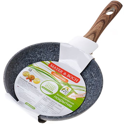 27510 Сковорода 20 см алюм/гранит MB (х6) - Mayer&boch фото 3