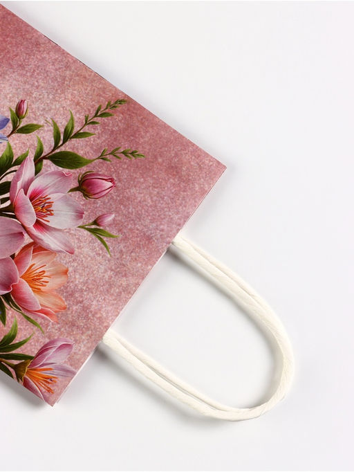 Цена за 3 шт. Пакет подарочный крафт, Весна!, 15?8?21 см