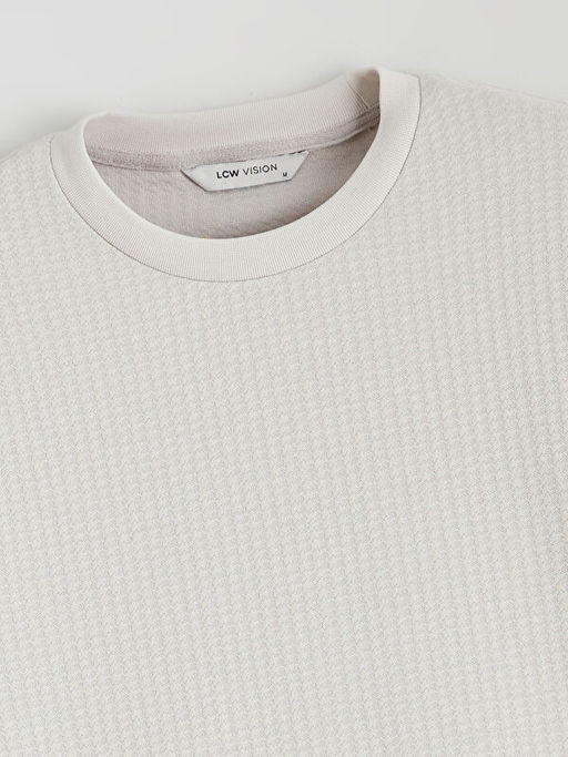 Bisiklet Yaka Erkek Sweatshirt