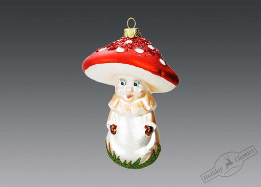 Гриб Лесовичок (стекло) 8,3х12 см - Holiday classics фото 2