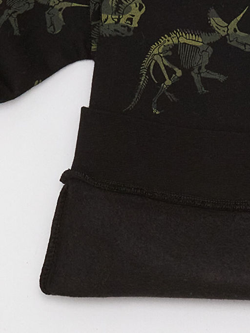 Bisiklet Yaka Bask?l? Uzun Kollu Erkek ?ocuk Sweatshirt - Waikiki фото 3