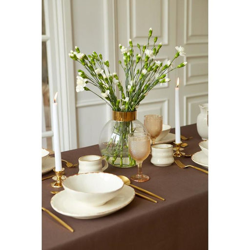 Скатерть Этель Elegance, 150×220 +/-3 см, цвет кофейный, пл. 192 г/м², хл с ВГМО