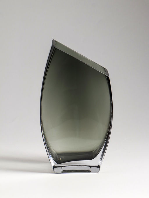 Ваза, «Эйми», 20×11 см, стекло, серая