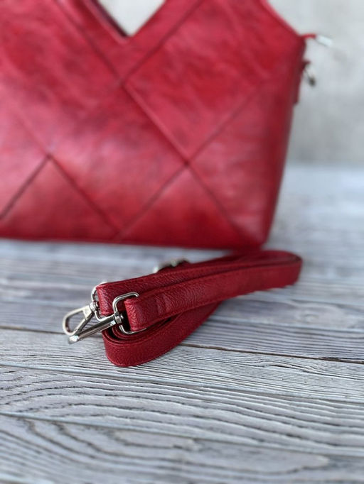 Женская сумка из эко кожи 0025 Красный - Sergio valentini фото 5