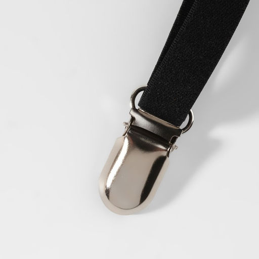 Клипсы для подтяжек, 2,5 1,5 см, 10 шт, цвет серебряный - Арт узор фото 2