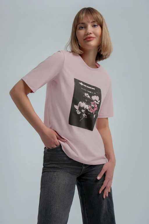 Арт. 31111 Футболка женская 44-52 (5 шт) Цвет:розовый - Калинка фото 17