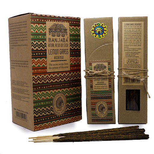 Благовония BANJARA Lemon Grass Super Premium качество 8 палочек - Сандаловый дом фото 3
