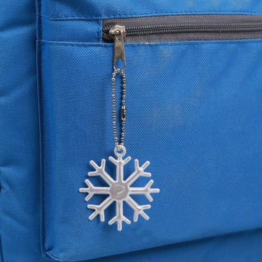 Цена за 4 шт. Светоотражающий элемент Снежинка, 5.5?5 см, цвет белый